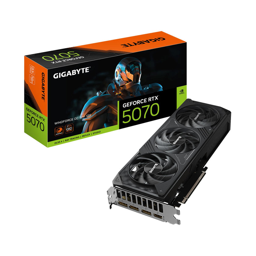 GIGABYTE GeForce RTX 5070 WINDFORCE OC SFF 12G Graphics Card, 12GB 192-bit GDDR7, PCIe 5.0, WINDFORCE Cooling System, GV-N5070WF3OC-12GD Video Card 🍁 All In One Marketplace Canada