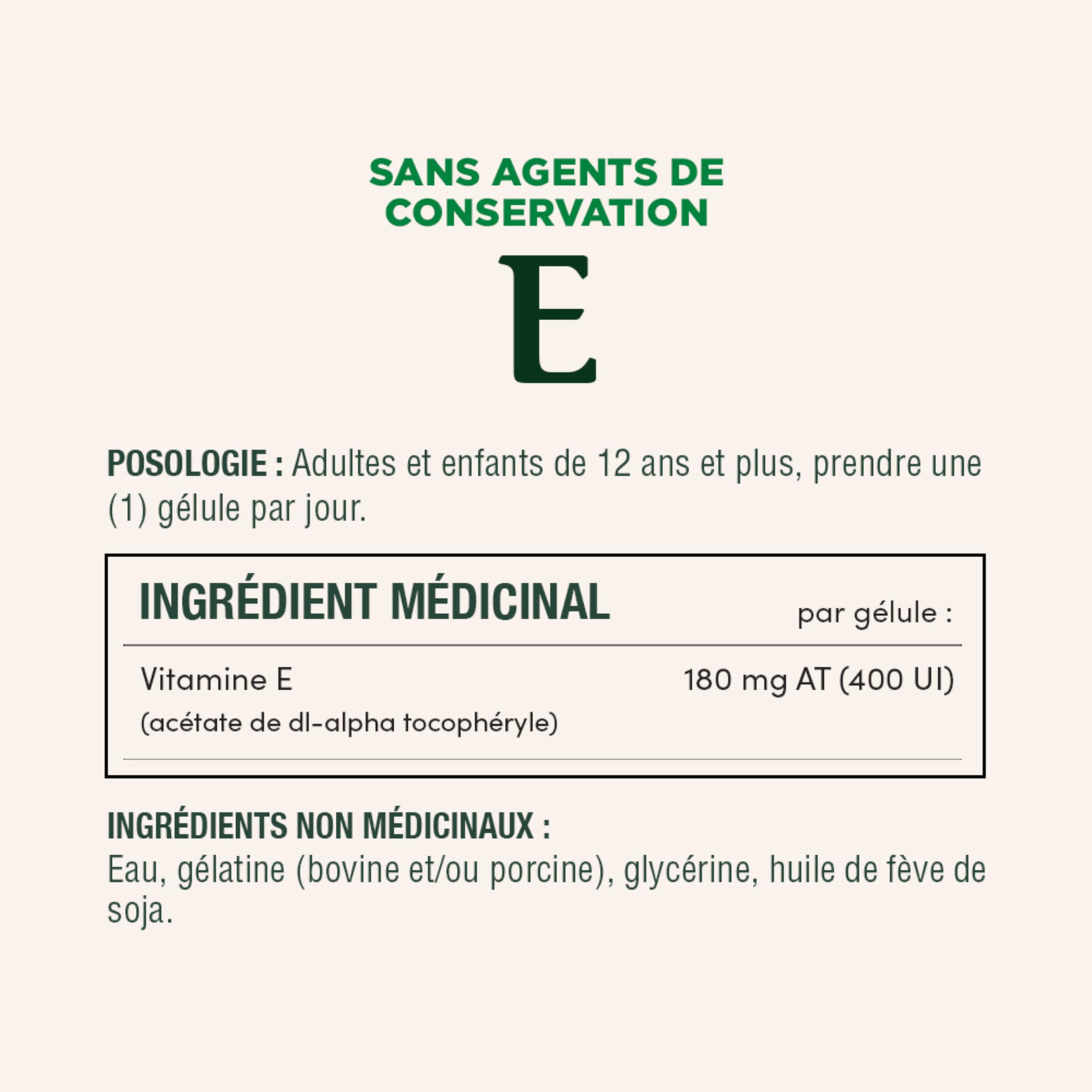NATURE'S BOUNTY Vitamin E, 400 IU, Antioxidant, Preservative Free, 200 Softgels, 134 g 🍁 All In One Marketplace Canada