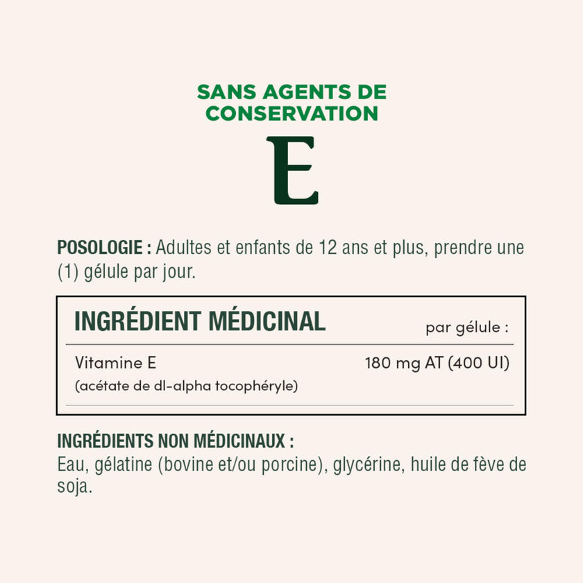 NATURE'S BOUNTY Vitamin E, 400 IU, Antioxidant, Preservative Free, 200 Softgels, 134 g 🍁 All In One Marketplace Canada
