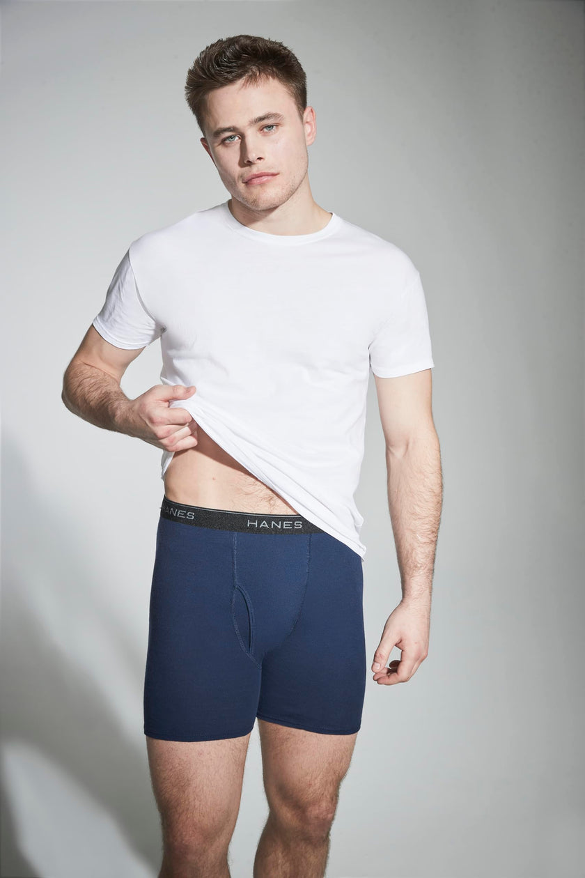 Hanes mens 4 Pack Boxer Briefs, Black/Grey, XX-Large US 🍁 All In One Marketplace Canada