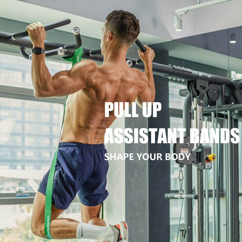 Polygon Pull Up Assist Resistance Exercise Bands, Heavy Duty Assistance Loop Mobility Band, for Body Stretching, Muscle Toning, Powerlifting, Resistance Training, Physical Therapy, Home Workouts(Set) 🍁 All In One Marketplace Canada