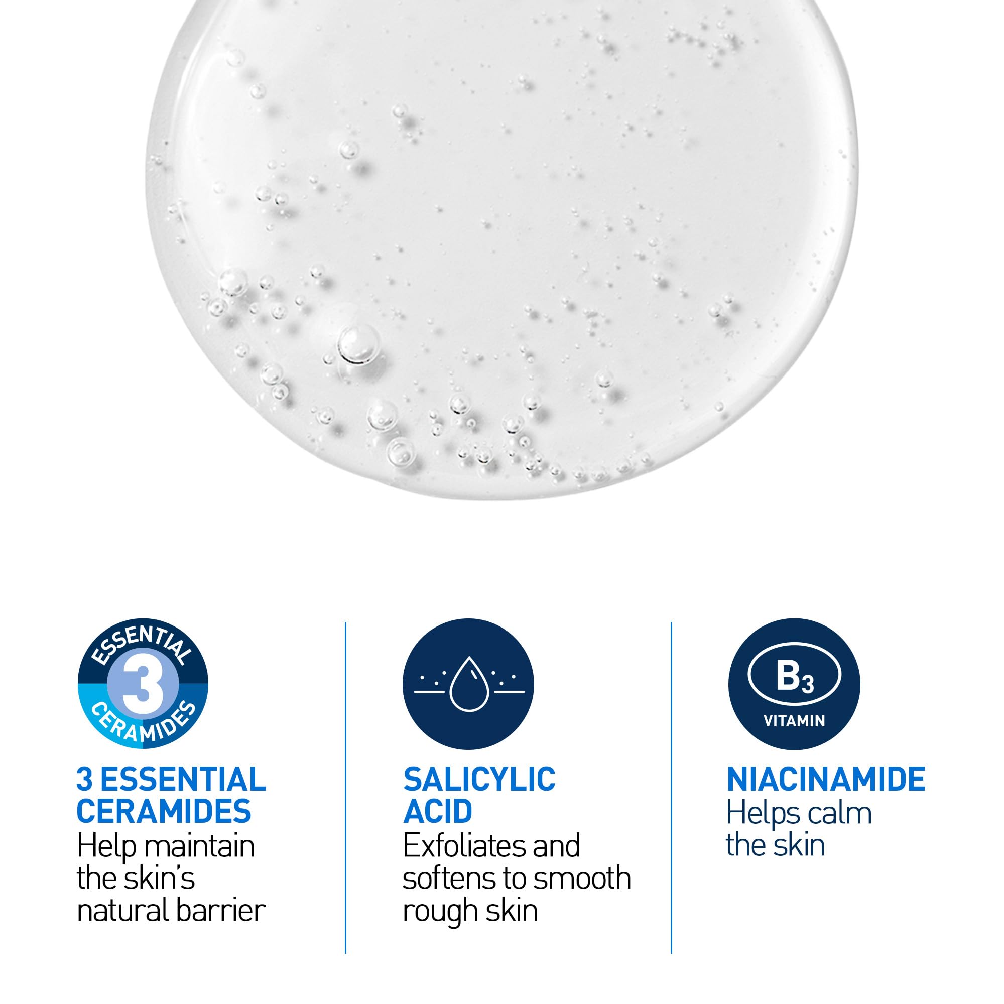 CeraVe Salicylic Acid Face Wash, Exfoliating Face & Body Gel Cleanser, Smooths Rough & Bumpy Skin, with Hyaluronic Acid, Niacinamide & Vitamin D, Fragrance-Free, Recommended by Dermatologists, 237mL 🍁 All In One Marketplace Canada