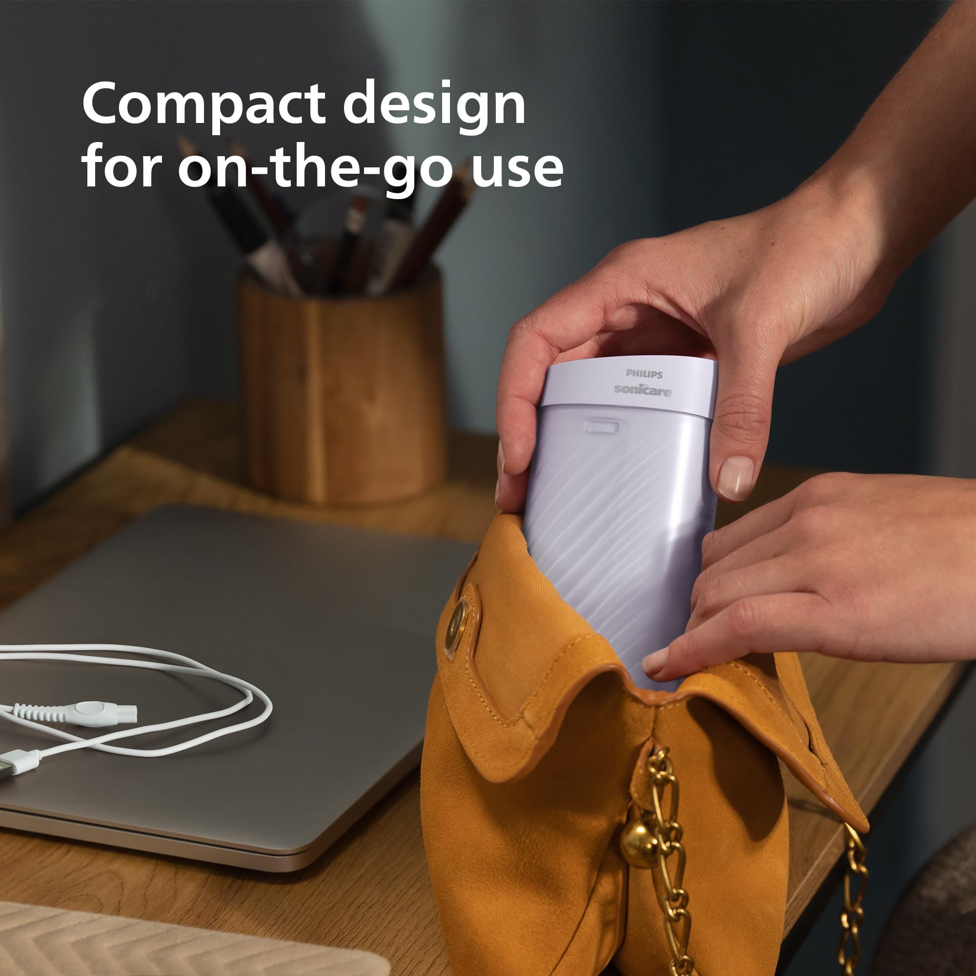 Philips Sonicare Compact Flosser 1000, Portable Water Flosser with 3 Flossing Modes, IPX7 Waterproof Oral Irrigator, Travel Friendly, Purple, Model HX3333/23 🍁 All In One Marketplace Canada
