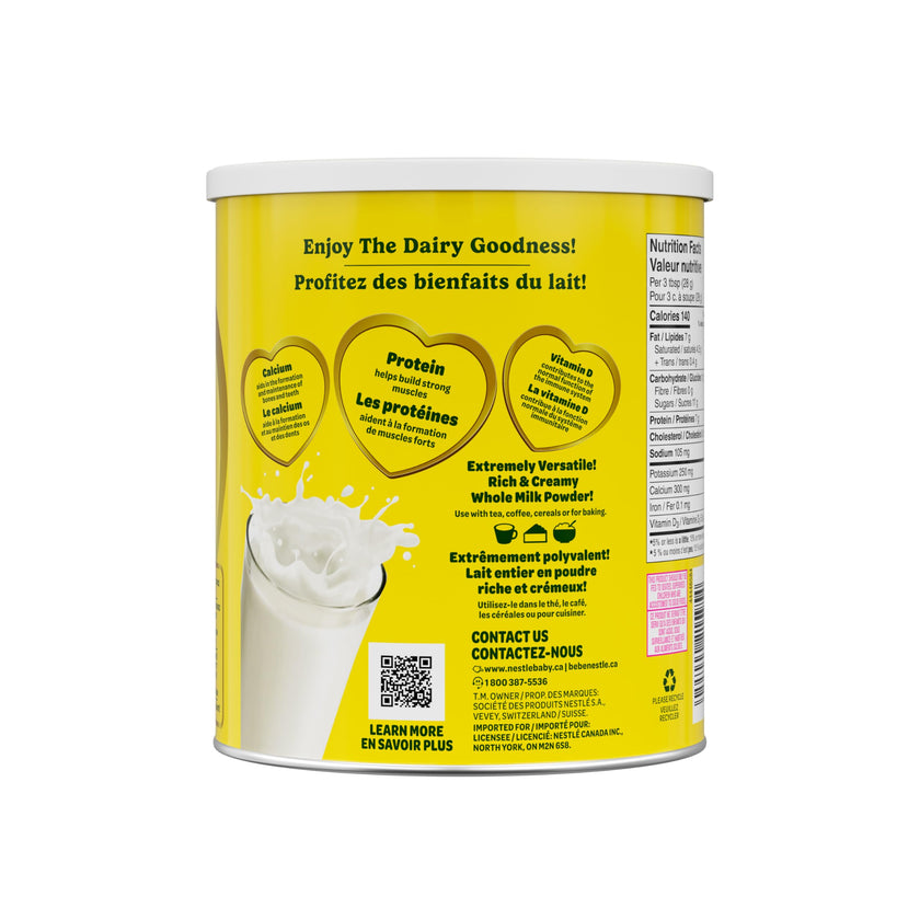 NIDO Whole Milk Powder, Rich & Creamy Powdered Milk, High in Calcium & Vitamin D, Source of Protein, No Artificial Colours or Flavours, No Added Sweeteners, 800 g 🍁 All In One Marketplace Canada