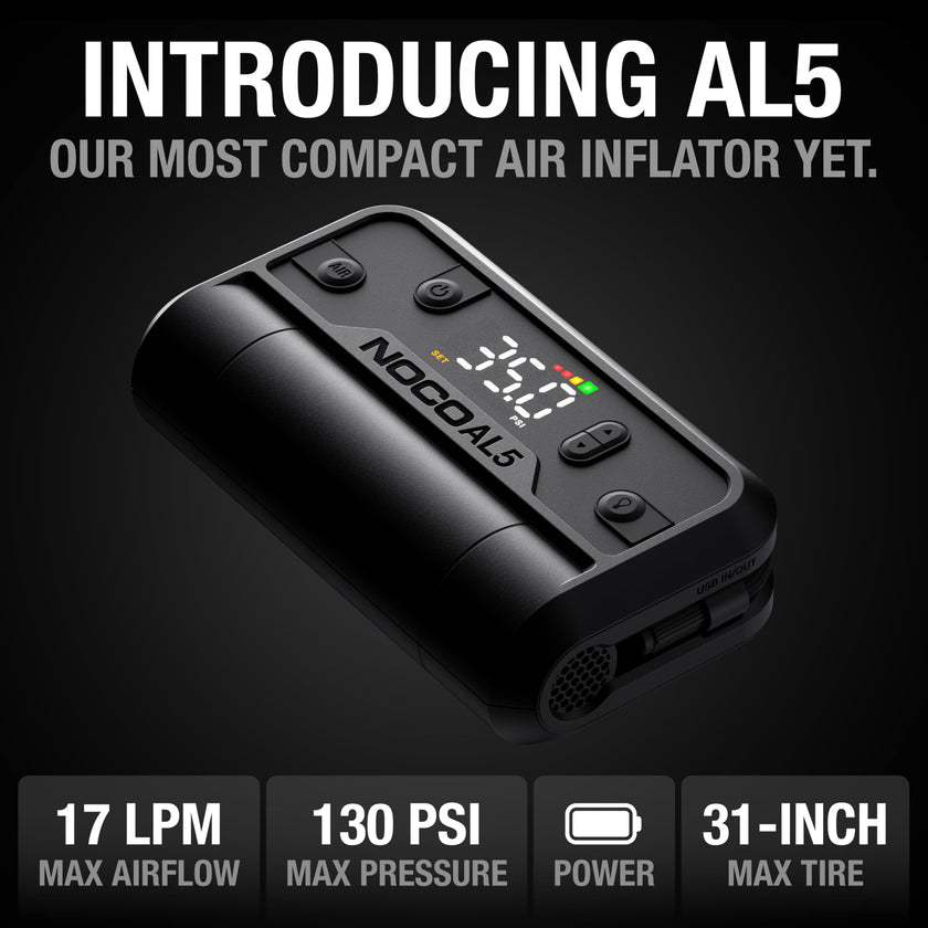 NOCO Air AL5 17 LPM 12V Cordless Tire Inflator & Portable Air Compressor 🍁 All In One Marketplace Canada