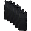 Gildan Men's A-Shirt Tanks, Multipack, Style G1104, Black (6-Pack), Medium 🍁 All In One Marketplace Canada