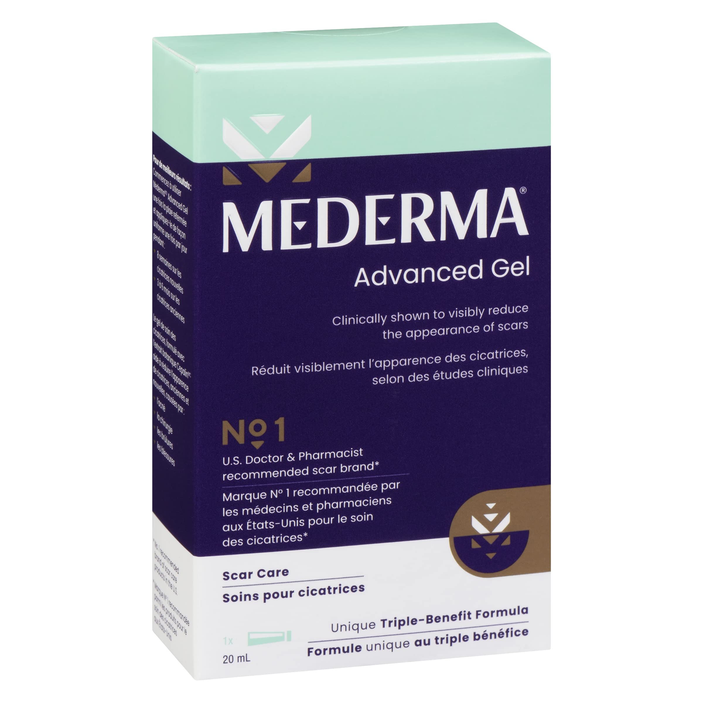 Mederma Advanced Scar Gel, Treats Old and New Scars, Reduces the Appearance of Scars from Acne, Stitches, Burns and More, 20 ml 🍁 All In One Marketplace Canada