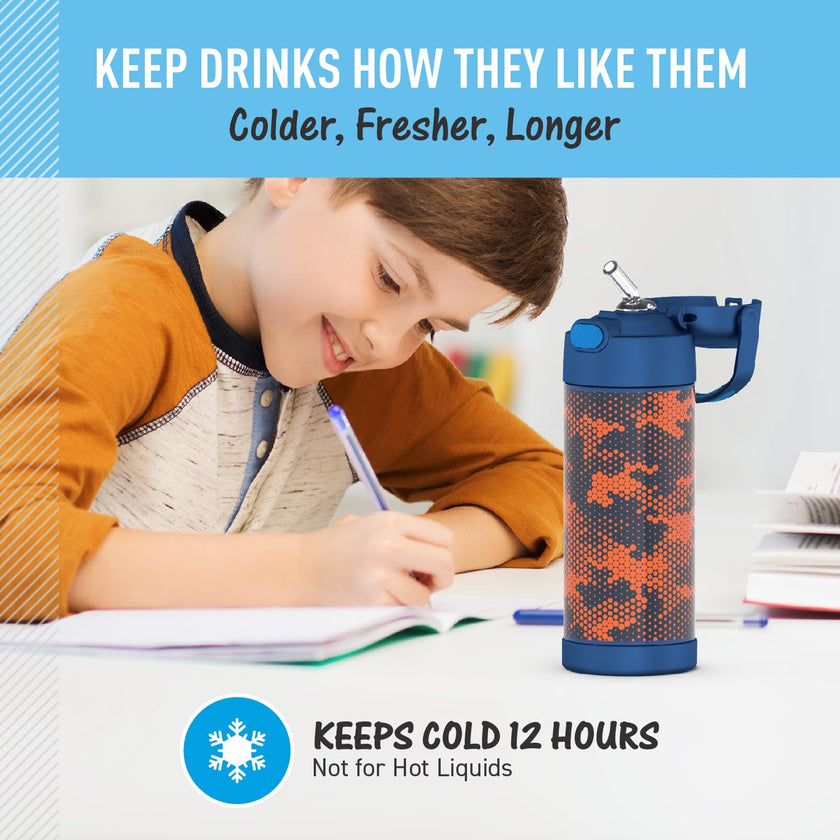 THERMOS FUNTAINER Water Bottle with Straw, 14oz, Digital Camo 🍁 All In One Marketplace Canada
