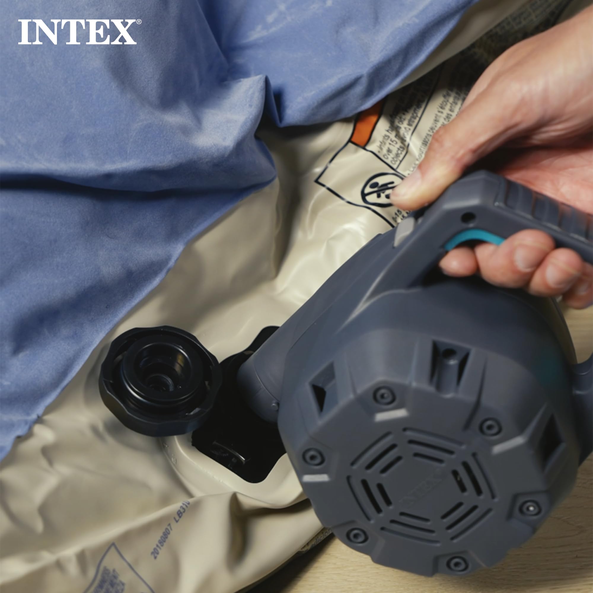 INTEX 66643E QuickFill 120 Volt AC Electric Pump: Inflates and Deflates Air Mattresses – Includes 3 Interrconnecting Nozzles – Easy Carry Handle – 1100 L/Min Air Flow – Indoor Use 🍁 All In One Marketplace Canada