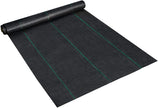 VEVOR 6.5FTx300FT Premium Weed Barrier Fabric Heavy Duty 3OZ, Woven Weed Control Fabric, High Permeability Good for Flower Bed, Geotextile Fabric for Underlayment, Polyethylene Ground Cover 🍁 All In One Marketplace Canada