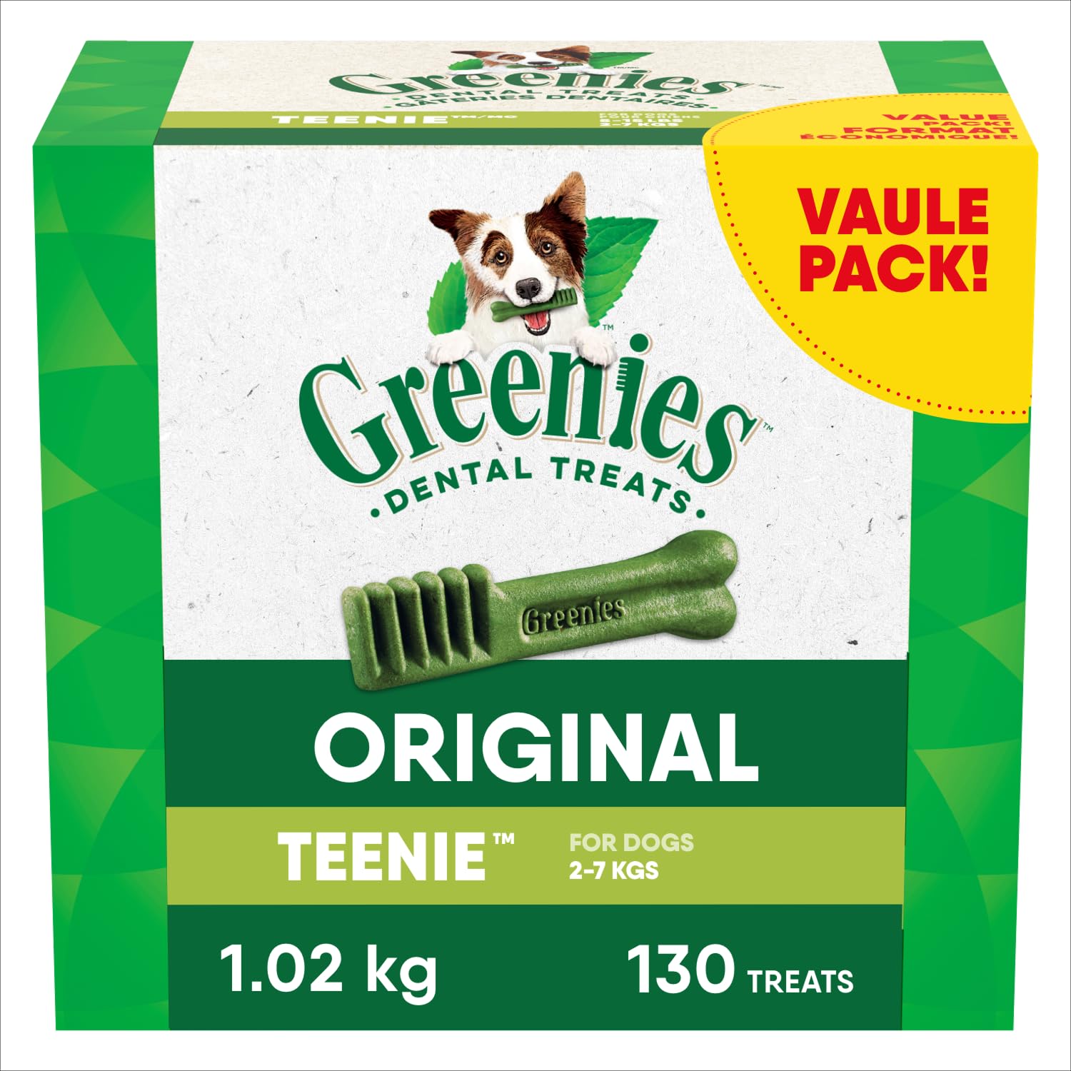 GREENIES Dog Treats Original Teenie Natural Dental Care, (130 Treats) 36oz. Pack 🍁 All In One Marketplace Canada