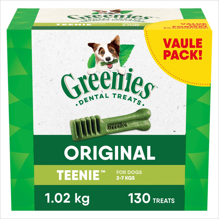 GREENIES Dog Treats Original Teenie Natural Dental Care, (130 Treats) 36oz. Pack 🍁 All In One Marketplace Canada