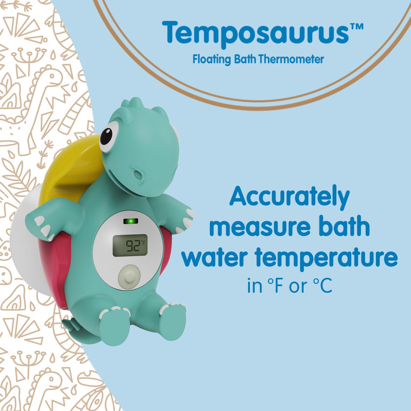Dr. Brown's CleanUp Temposaurus Floating Bath Thermometer for Accurately Measuring Baby’s Bath Water Temperature, BPA Free 🍁 All In One Marketplace Canada