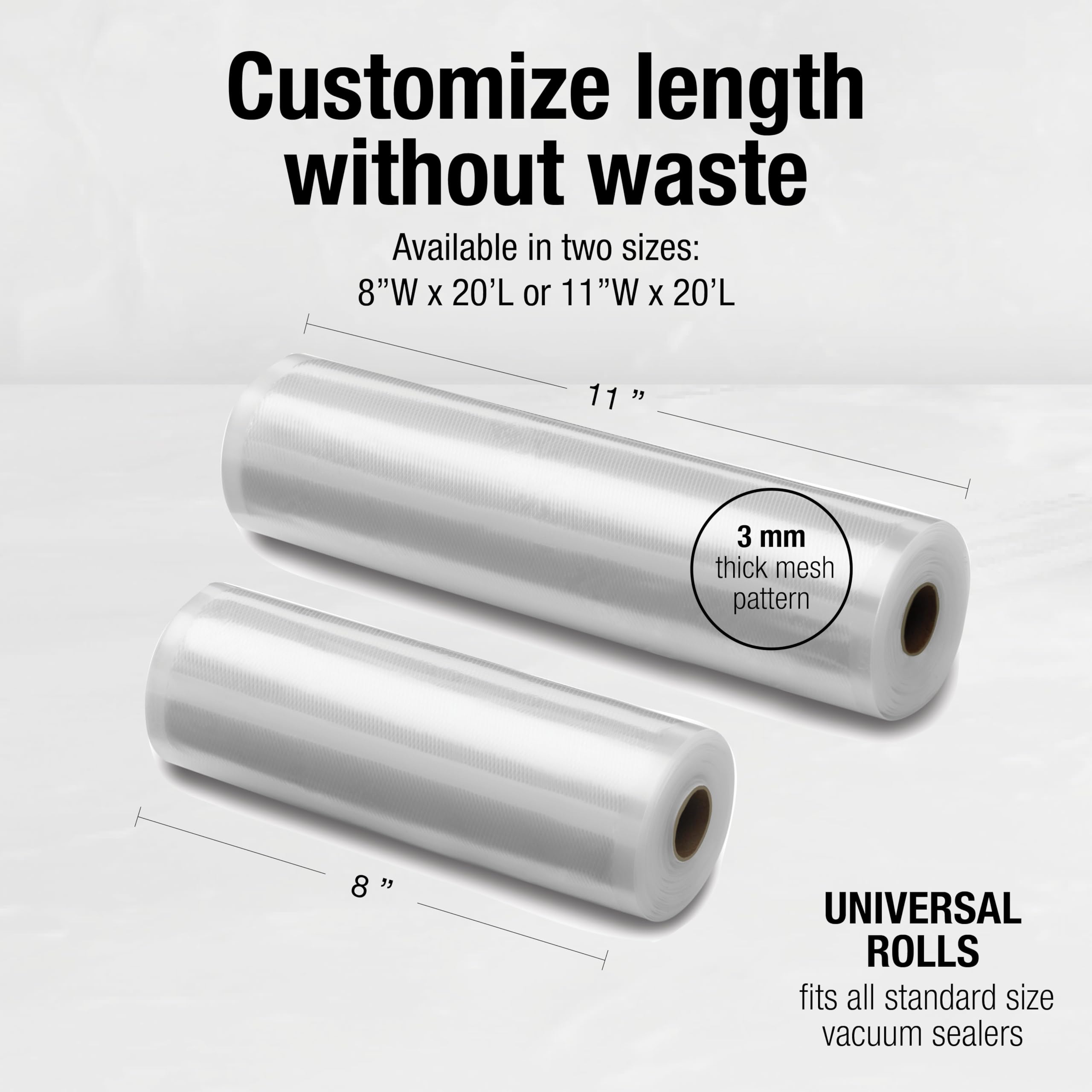 Cuisinart Universal Vacuum Food Saver Sealer Bags 2-Pack 8
