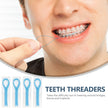 Floss Threaders, Deep Clean Dental Floss Threader for Braces, Bridges, and Implants, Blue 🍁 All In One Marketplace Canada
