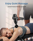 AERLANG Massage Gun,Mothers day gifts ideas Percussion Massage Gun, Muscle Handheld Deep Tissue Massager (Black)-– Six Different Adjustable Heads for Different Muscle Groups - 20 Speed Option 🍁 All In One Marketplace Canada