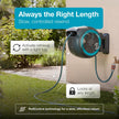 Gardena 18630-37.000.00 115 ft. Wall-Mounted Auto-Retractable Hose Reel, Frost-Proof, RollControl Technology for Safe and Slow retraction, 1/2
