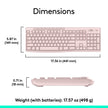 Logitech MK270 Wireless Keyboard and Mouse Combo for Windows, 2.4 GHz Wireless, Compact Mouse, 8 Multimedia and Shortcut Keys, 2-Year Battery Life, for PC, Laptop - Rose 🍁 All In One Marketplace Canada