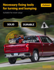 AUTOWN Cargo Net for Pickup Truck Bed - Stretchable 4'x4' to 7'x7', High Elastic Fine Mesh 1''x1'' with 8 Metal Carabiners - Ideal for ATV, SUV, UTV, Truck and Boat Use (Single Layer) 🍁 All In One Marketplace Canada