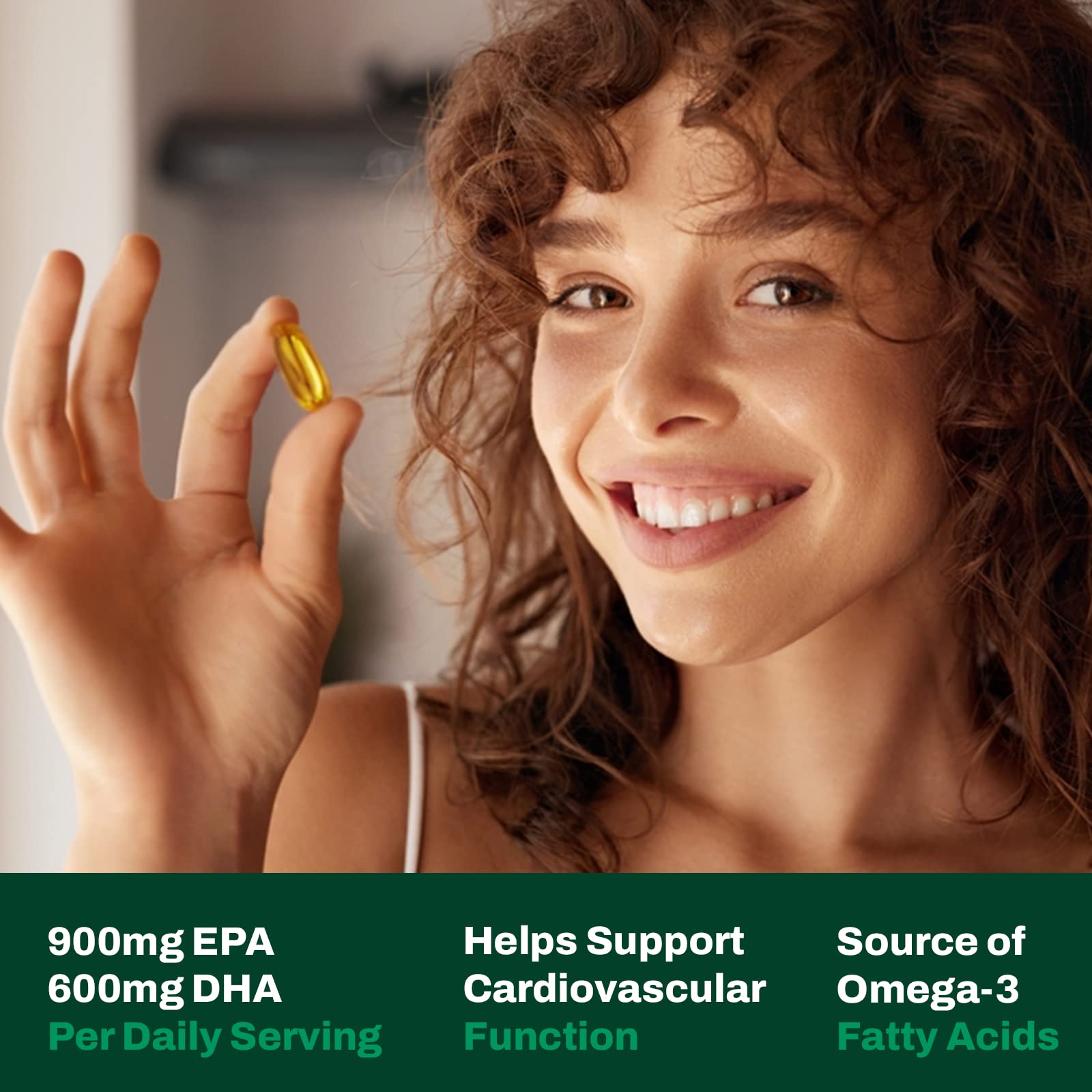 Vitasave Triple Strength Fish Oil Omega 3 Supplements – High-Potency 3000mg with 900mg EPA + 600mg DHA - Burpless Fish Oil Capsules for Heart, Brain & Joint Health - Non-GMO and Gluten-Free (120 Softgels - 40 Days Servings) 🍁 All In One Marketplace Canada