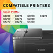 Canon Genuine Ink Cartridges GI-21 Series (Black, Cyan, Magenta & Yellow), Value Pack (4-Count) with PP-301 4