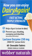 Webber Naturals Dairy Again Lactase Enzyme Chews, 60 Chewable Tablets 🍁 All In One Marketplace Canada