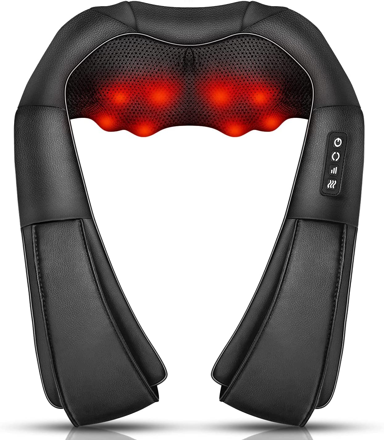 Neck Massager with Heat, Shiatsu Back Neck and Shoulder Massager, Electric Deep Tissue 4D Kneading Massage, Use at Home, Office, Car- Best Gifts for Women Men 🍁 All In One Marketplace Canada