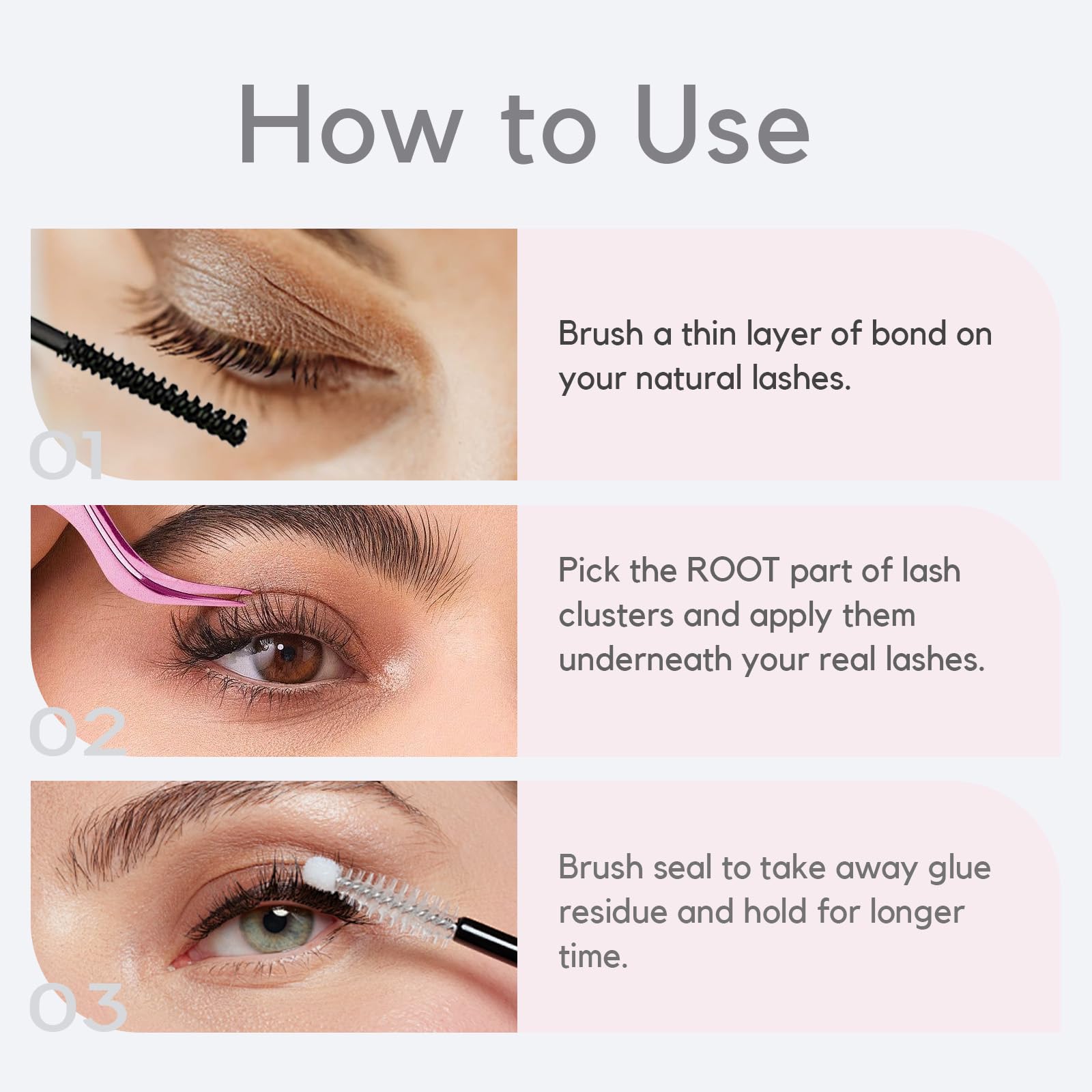 LA MAESII Lash Bond and Seal Waterproof Lash Remover Lash Cluster Glue for Eyelash Clusters DIY Lash Extension Kit at Home Pack 2 🍁 All In One Marketplace Canada