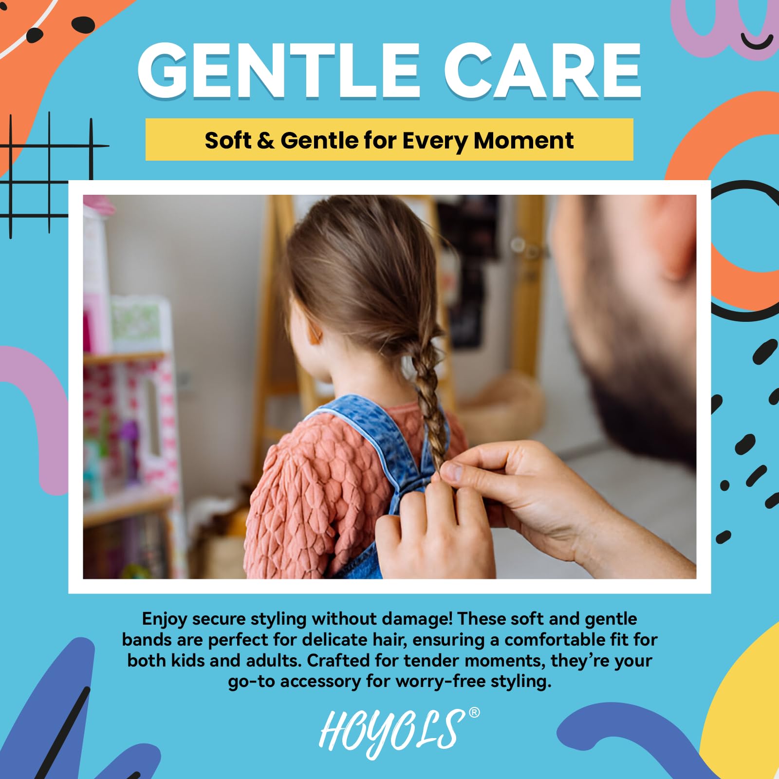 HOYOLS Baby Hair Ties Rubber Bands for Toddler Infants Kids Girls Thin Small Hair Elastics TPU 1500 Piece Pack 🍁 All In One Marketplace Canada