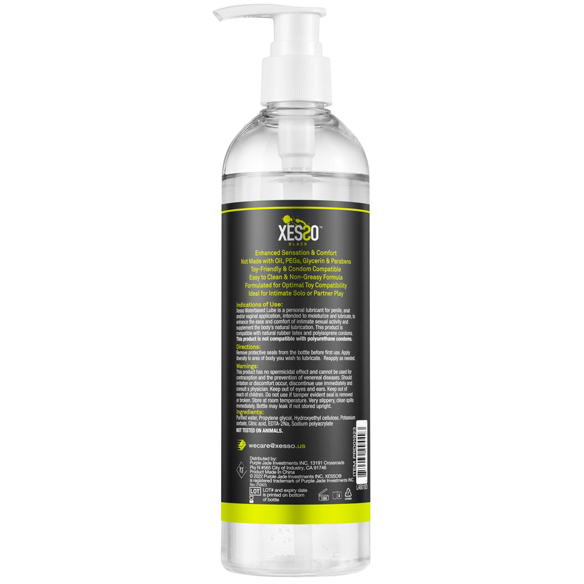 XESSO Water-Based Toy Lube, 354mL, Toy-Safe Personal Lubricant, All-Natural Without Glycerin & Parabens, Non-Staining, Slippery Massage Gel for Women, Men, Couples. Discreet Packaging 🍁 All In One Marketplace Canada