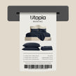 Utopia Bedding Queen Bed Sheet Set - 4 Piece Bedding - Soft Brushed Microfiber Fabric - Shrinkage & Fade Resistant - Easy Care (Navy) 🍁 All In One Marketplace Canada