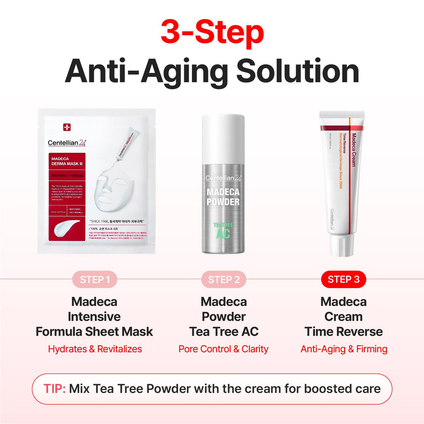CENTELLIAN 24 Madeca Cream Time Reverse (1.69fl oz) - Advanced Fast-Absorbing & Nourishing, Hydrates, Firms & Reduces Wrinkles, Low Irritation, Korean Skin Care Centella Asiatica, Collagen 🍁 All In One Marketplace Canada
