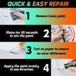 Touch Up Paint For Cars, Two-In-One Car Paint Scratch Repair, Quick And Easy, Automotive Touch Up Paint (White) 🍁 All In One Marketplace Canada