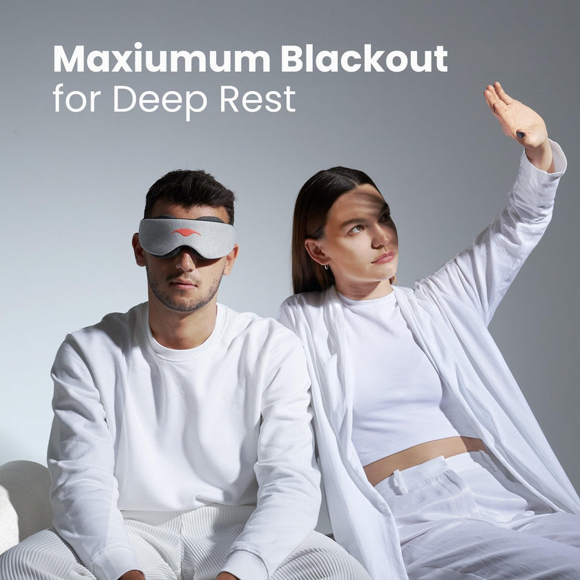 Manta Original Sleep Mask - Maximum Blackout Sleep Mask for Deep Sleep, Adjustable with Detachable Eye Cups, Zero Eye Pressure for Back & Belly Sleepers, Ideal for Travel, Shift Work & Daytime Sleep 🍁 All In One Marketplace Canada