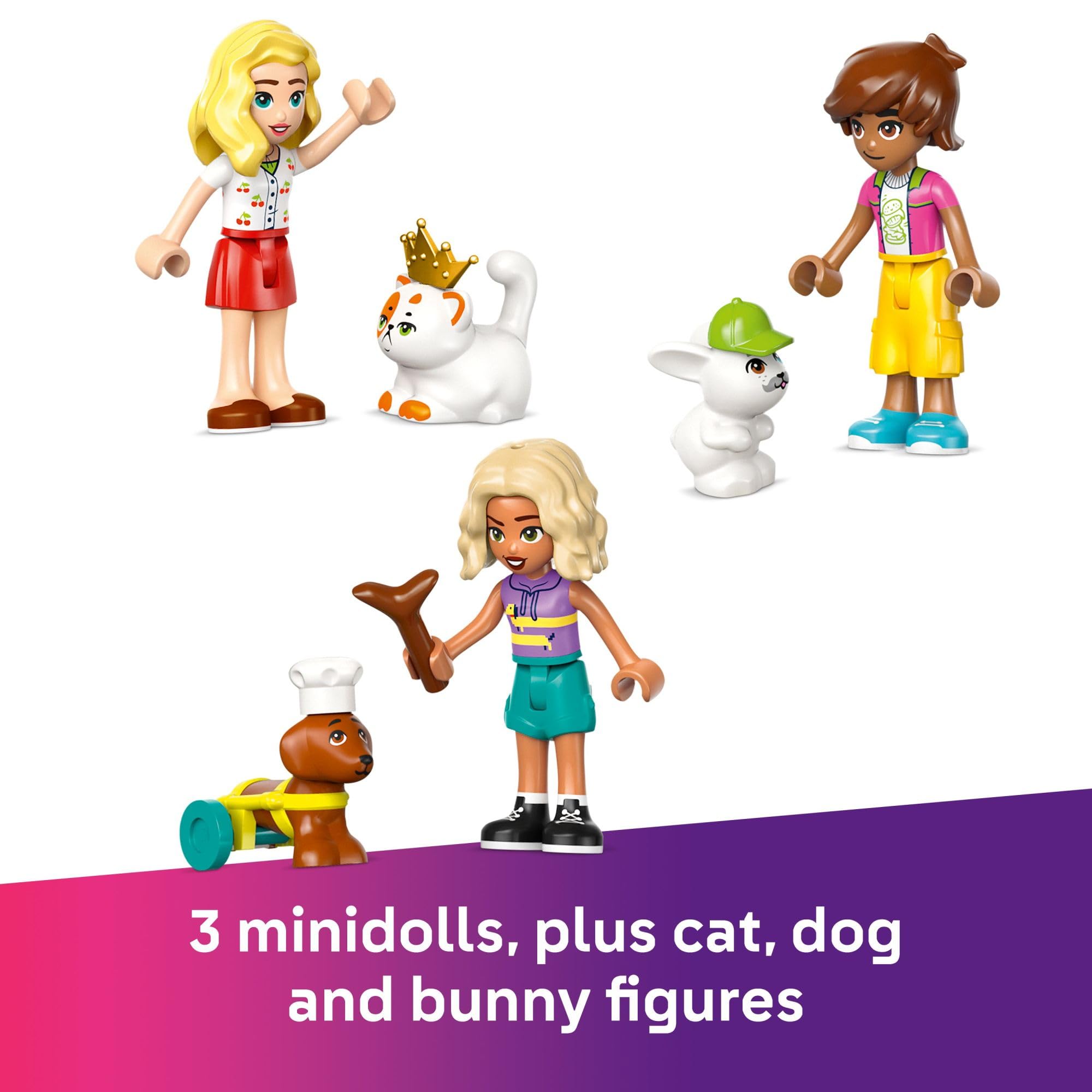 LEGO Friends Pet Accessories Shop Pretend Play Set - Building Toy for Kids, Girls and Boys, Ages 6+ - with 3 Minidolls, Toy Dog, Cat, & Rabbit - Gift Idea for Ramadan - 42650 🍁 All In One Marketplace Canada
