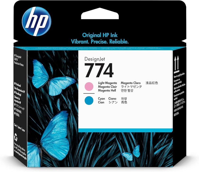 HP 774 (P2V98A) Light Magenta/Cyan Original Printhead