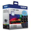 Brother Genuine LC4013PKS Standard-Yield Colour Ink Cartridge 3-Pack 🍁 All In One Marketplace Canada