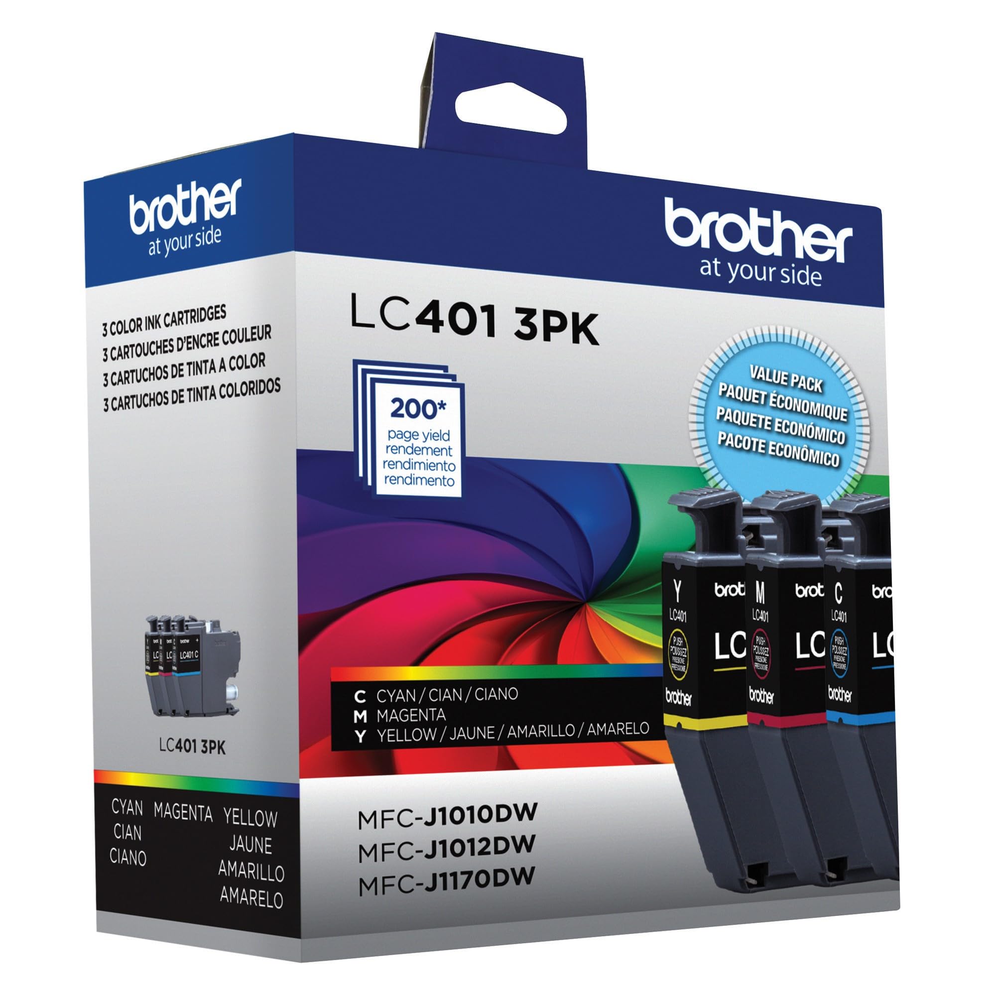 Brother Genuine LC4013PKS Standard-Yield Colour Ink Cartridge 3-Pack 🍁 All In One Marketplace Canada