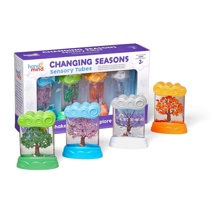 hand2mind Changing Seasons Sensory Tubes, Quiet Fidget Toys for Kids 3-5, Toddler Science Toys, Weather Toys, Calming Toys for Kids, Calm Down Corner Supplies, Preschool Classroom Must Haves 🍁 All In One Marketplace Canada