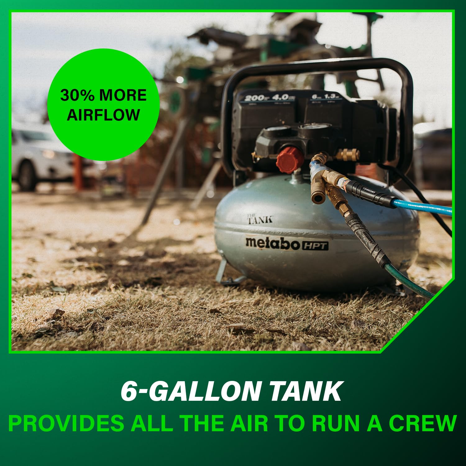 Metabo HPT Air Compressor, THE Tank, Portable Pancake Air Compressor 200 PSI, 6 Gallon Tank, Versatile for Use with Framing, Siding, Finish, Brad or Roofing Nailers, EC914S 🍁 All In One Marketplace Canada