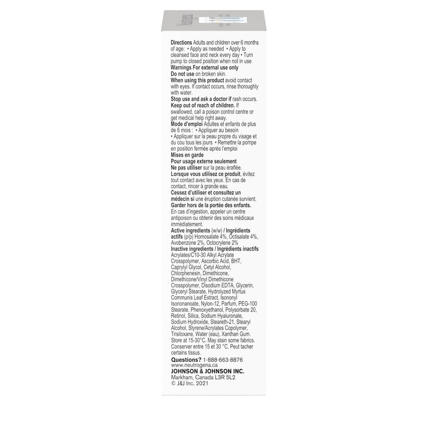 Neutrogena Rapid Wrinkle Repair Moisturizer - Retinol, SPF 30, Glucose, Fine Line Facial Care, Skin Tone, Skin Texture - 29mL 🍁 All In One Marketplace Canada