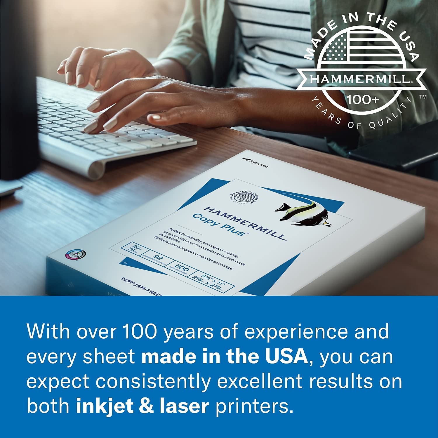 Hammermill Paper, Copy, 20lb, 8.5 x 11, 92 Bright, Letter, 1,500 Sheets / 3 Reams, (113620), Made In The USA 🍁 All In One Marketplace Canada
