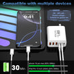 USB C Charger Block,65W 6-Port Multi Device Fast Charger PD QC Wall Adapter 🍁 All In One Marketplace Canada