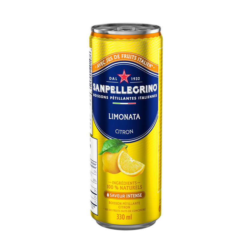 San Pellegrino Limonata Italian Sparkling Fruit Beverage, 24 x 330ml 🍁 All In One Marketplace Canada