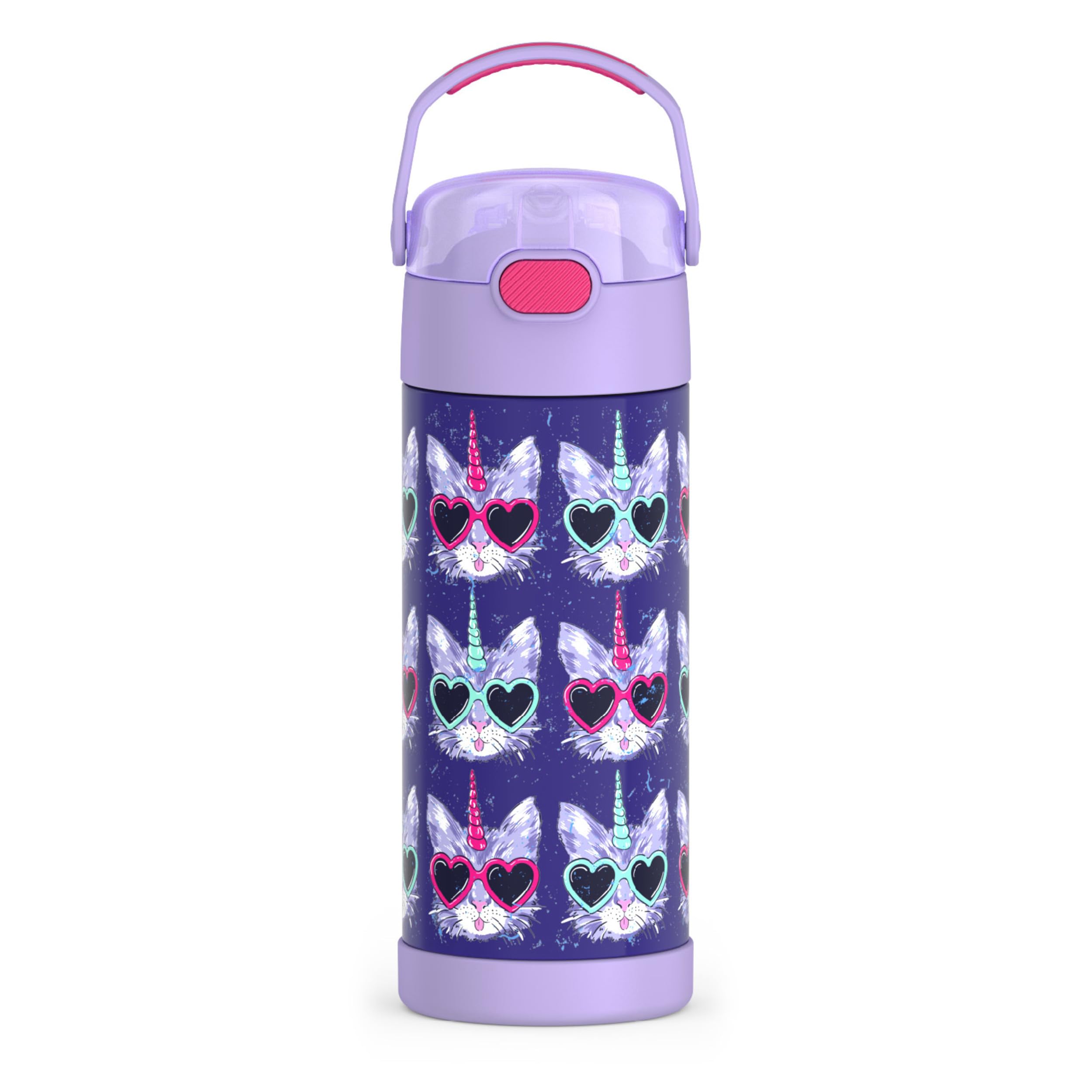 THERMOS FUNTAINER Water Bottle with Straw, 14oz, Cool Caticorns 🍁 All In One Marketplace Canada