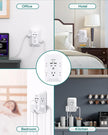 Power Bar, USB Wall Charger Surge Protector 5 Outlet Extender with 4 USB Charging Ports (2 USB C), Multi Plug Outlet, 3-Sided 1800J Power Strip Outlets Splitter Wall Plug Adapter for Home Office Dorm 🍁 All In One Marketplace Canada