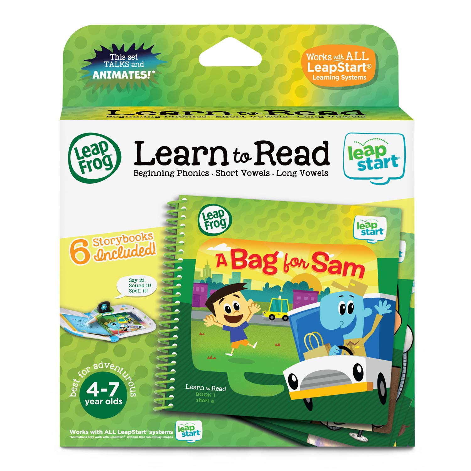 LeapFrog LeapStart Learn to Read Volume 1, 6 Book Set, Beginning Phonics, Short Vowels, Long Vowels 🍁 All In One Marketplace Canada