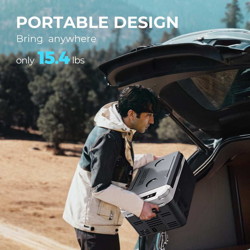 EUHOMY 12 Volt Refrigerator, 11 Quart (10L) Compressor Electric Cooler APP Control, Car Fridge 12/24V DC & 100-240V AC, Car refrigerator -4℉~68℉, Portable Freezer for RV, Camping, Travel 🍁 All In One Marketplace Canada