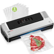 Bonsenkitchen Vacuum Sealer Machine, 90Kpa Powerful Food Sealer, Multi-Functional Food Vacuum Sealer with Vacuum Bags & Accessory Hose,Globefish Technology for High-Speed Continuous Working, Silver 🍁 All In One Marketplace Canada