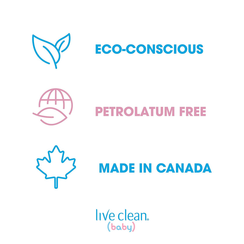 Live Clean Baby TEARLESS SHAMPOO & WASH Organic Eco Friendly 750 ml (25 fl oz) 🍁 All In One Marketplace Canada